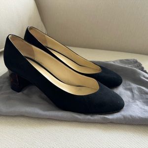 Sarah Flint Black Suede Heels / Pumps Size 38.5